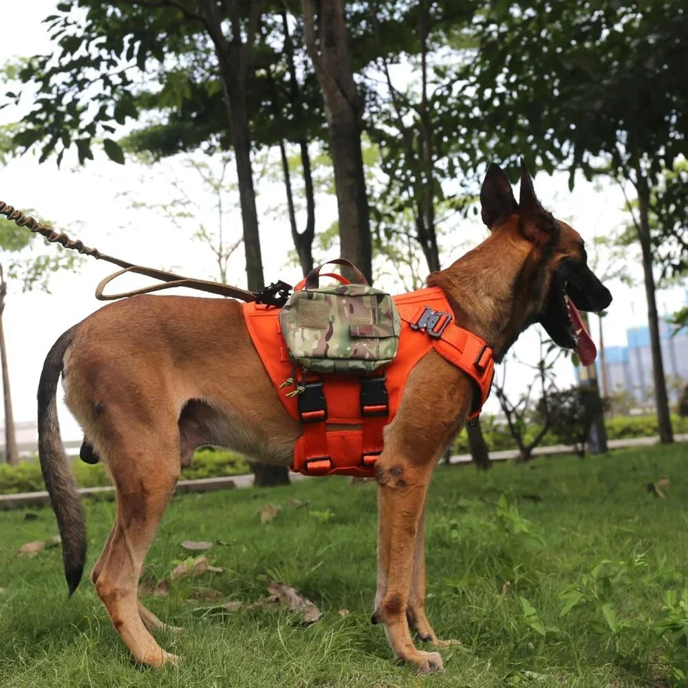 NWT - ICEFANG GN3 Tactical Dog Harness with 6X Buckle, Do Molle Vest with Handle